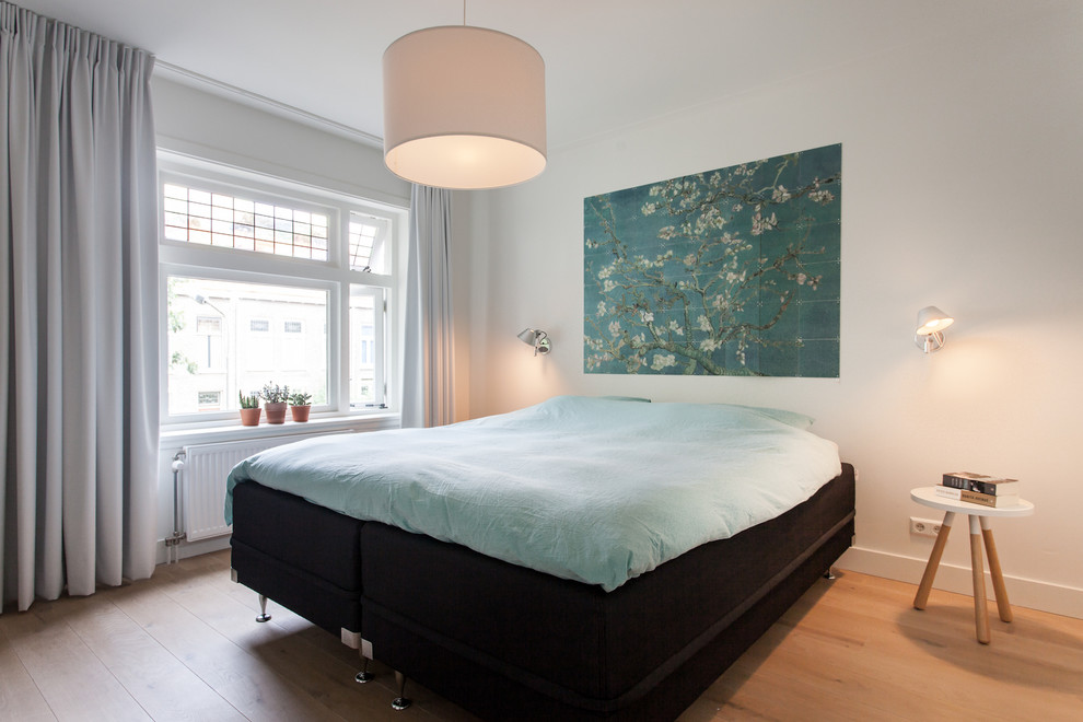 Photo of a scandinavian bedroom in Amsterdam.