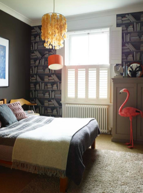 This is an example of a bohemian bedroom in Essex.