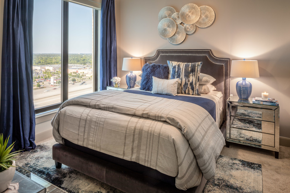 View From Above Modern Bedroom Houston by Mauricio Nava Design