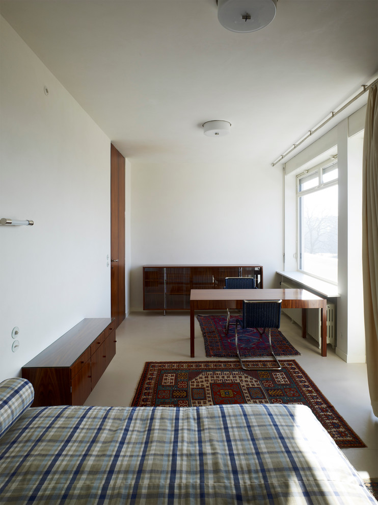 Inspiration for a modern bedroom remodel in Other