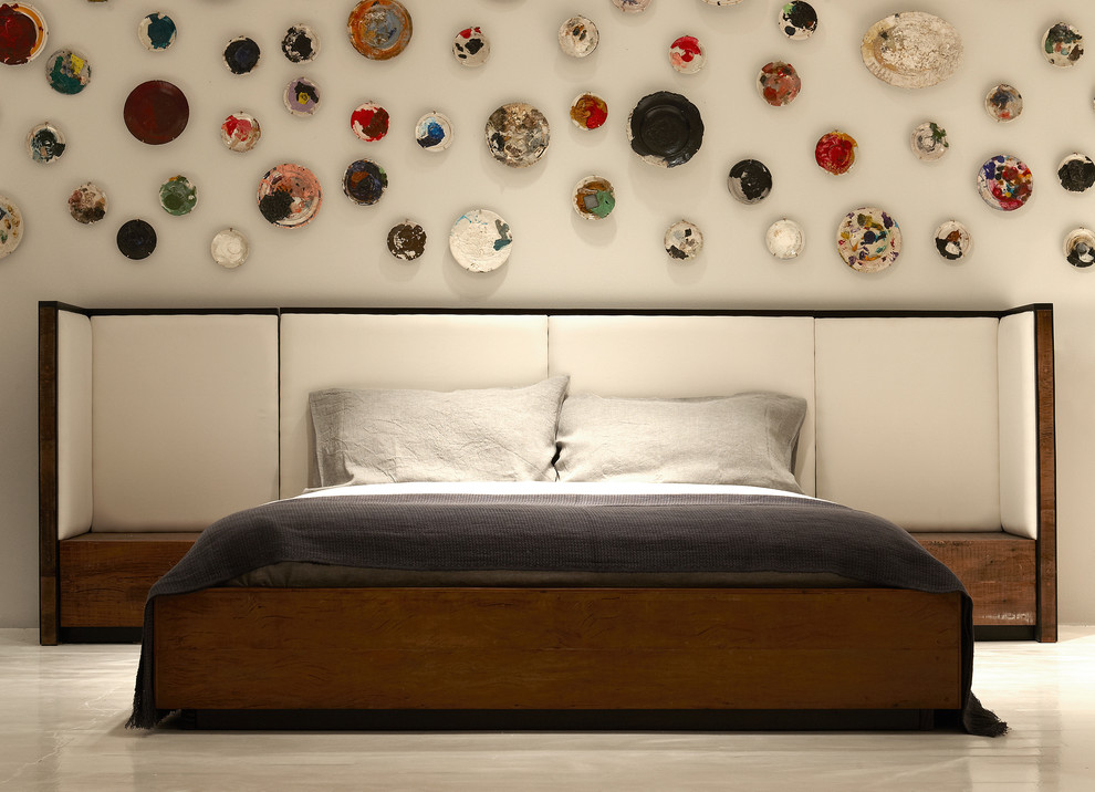 ロサンゼルスにあるコンテンポラリースタイルのおしゃれな寝室のインテリア
