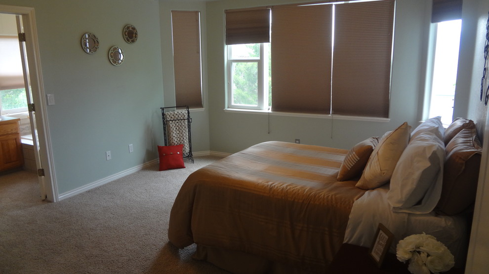 Example of a trendy bedroom design in Denver