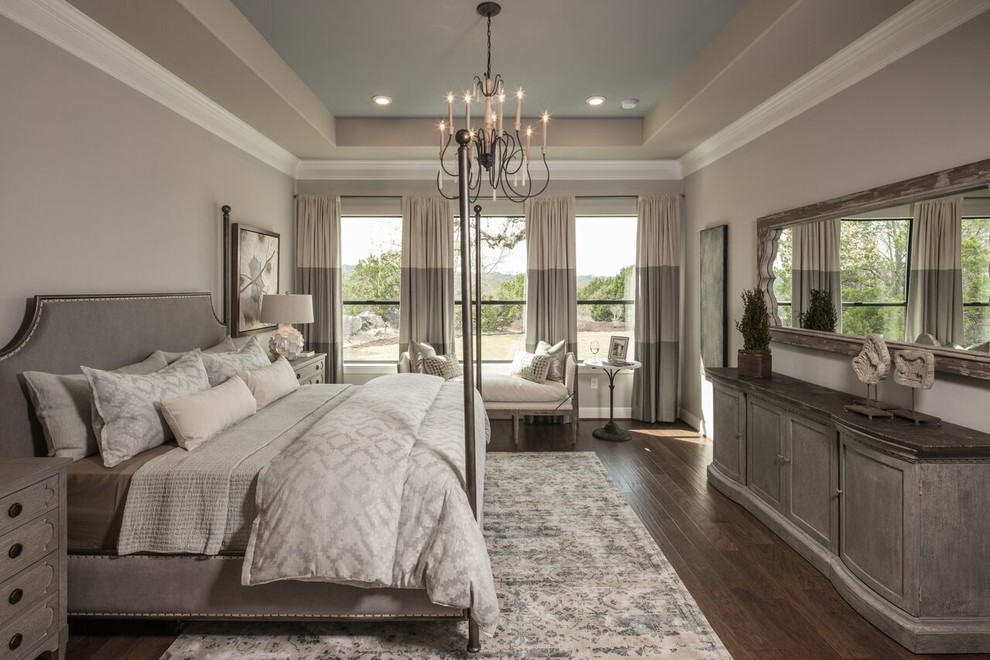 Photo of a contemporary bedroom in Houston.