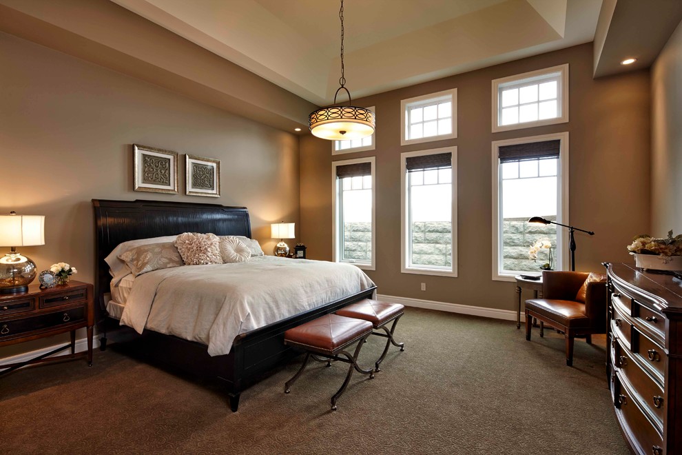Inspiration for a classic bedroom in Calgary.