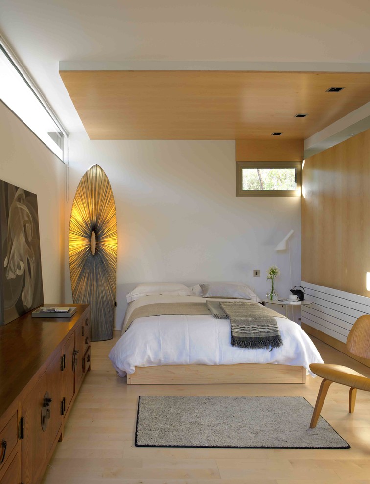 Photo of a scandi bedroom in Barcelona.