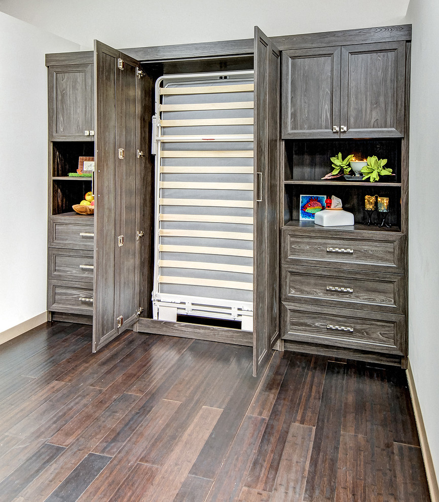 Wall Bed Guest Room With Foldable Doors - Contemporary - Bedroom ...
