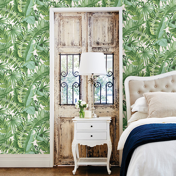Inspiration for a tropical bedroom remodel in Other