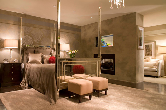 warm contemporary bedroom