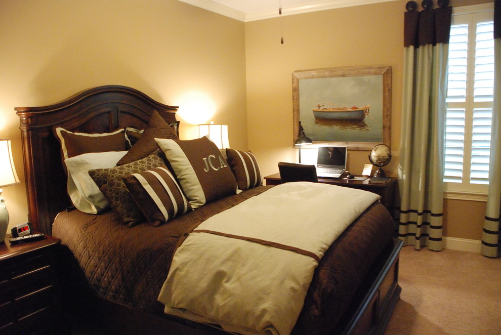Inspiration for a transitional bedroom remodel in Other