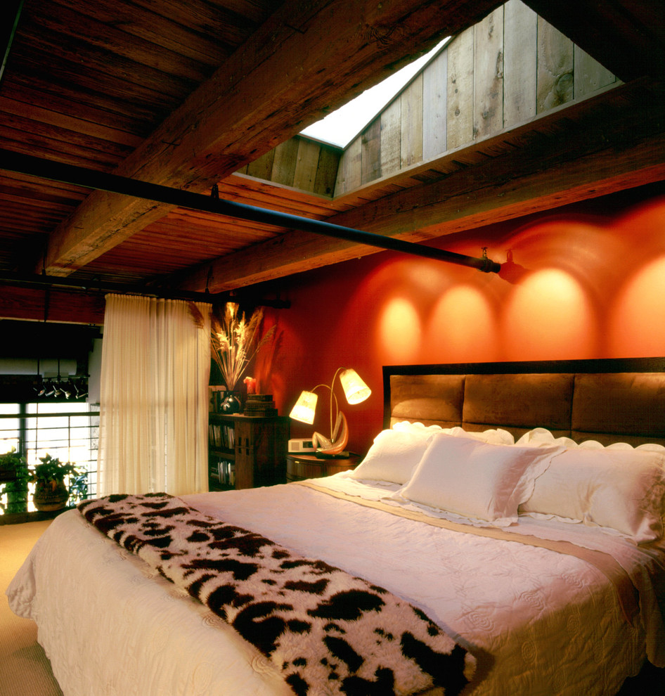 Inspiration for an industrial bedroom in Chicago.