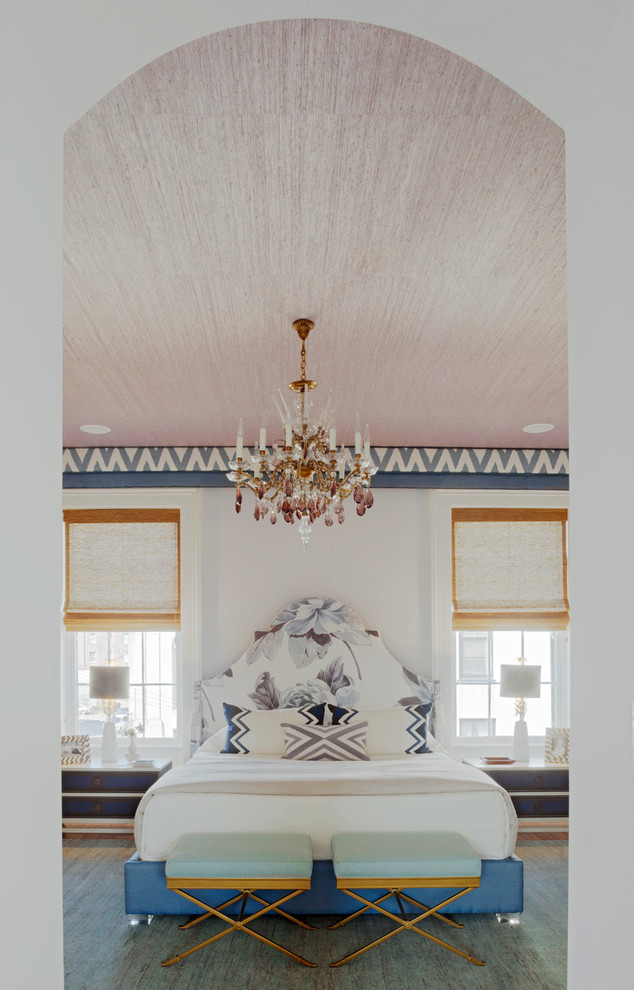 Example of a mid-sized trendy bedroom design in Atlanta