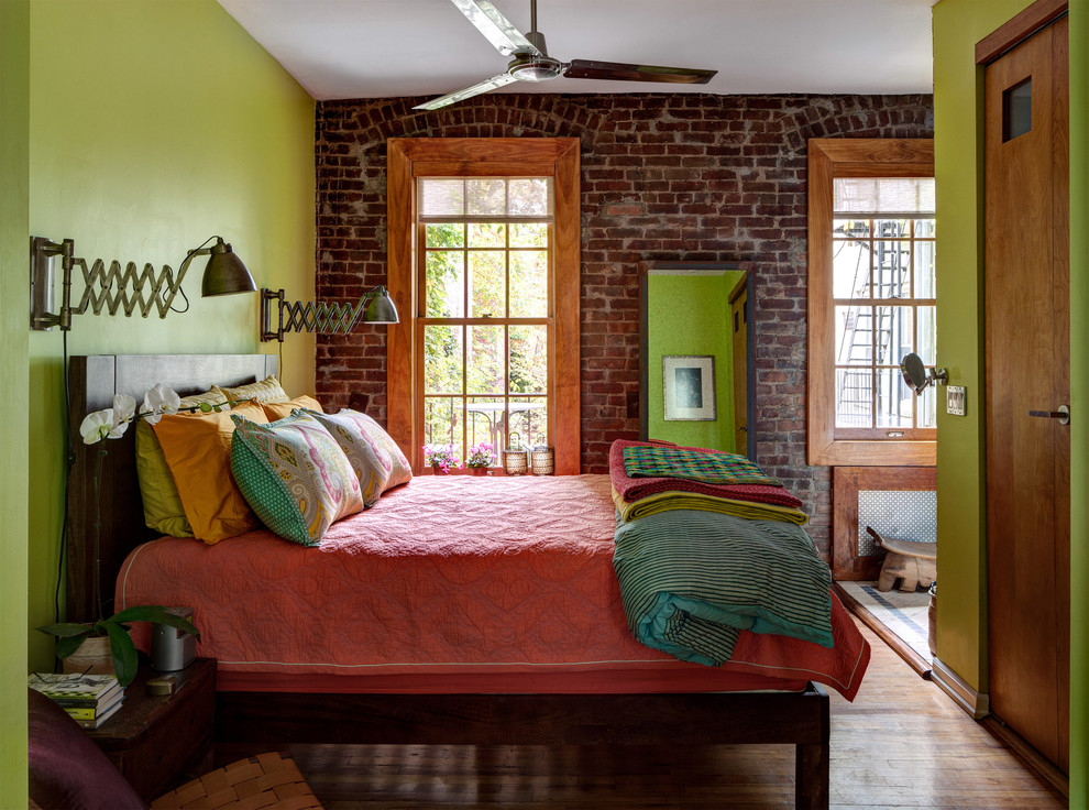 Bohemian bedroom in New York.