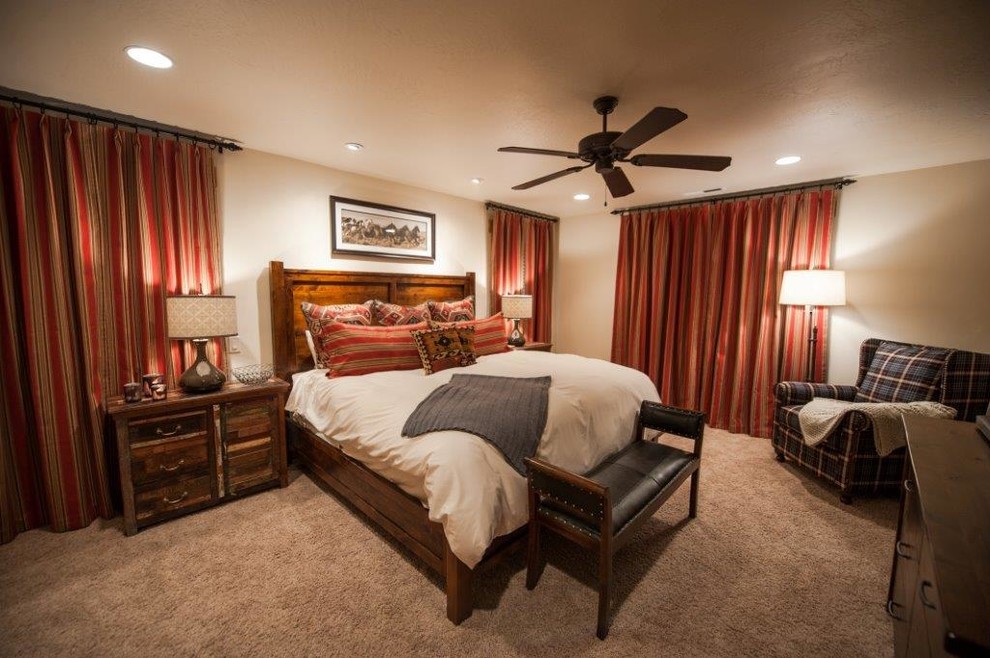 Western Style Home in Victor, ID Transitional Bedroom Other by FESTIVE LIVING Houzz