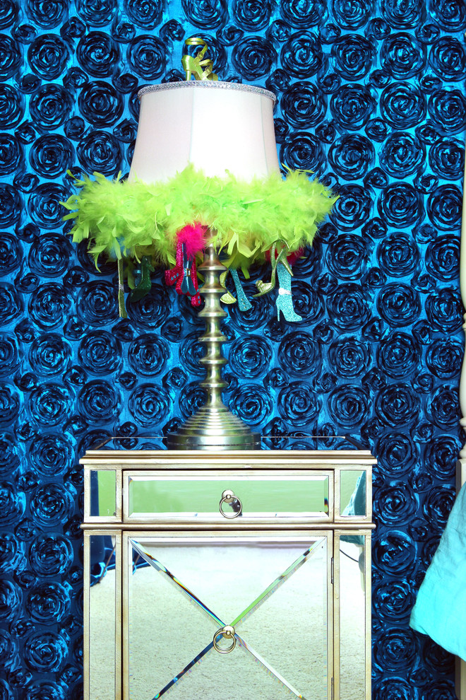 Whimsical lampshade Eclectic Bedroom Dallas by Brandi Renee