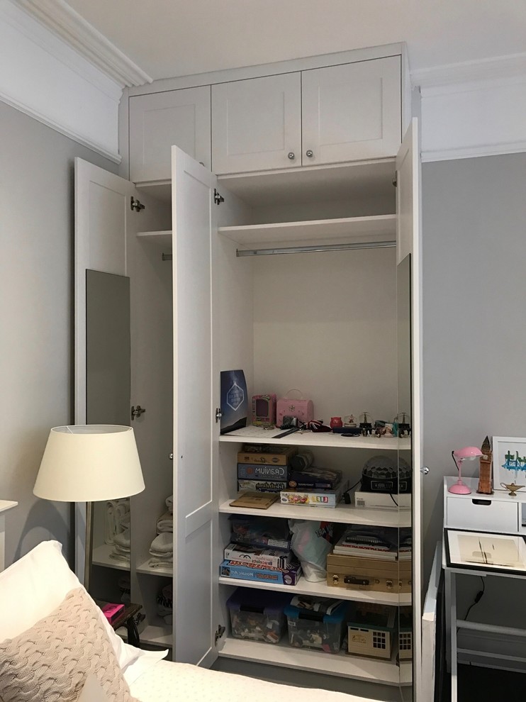 White Traditional Classic Wardrobe Traditional Bedroom London