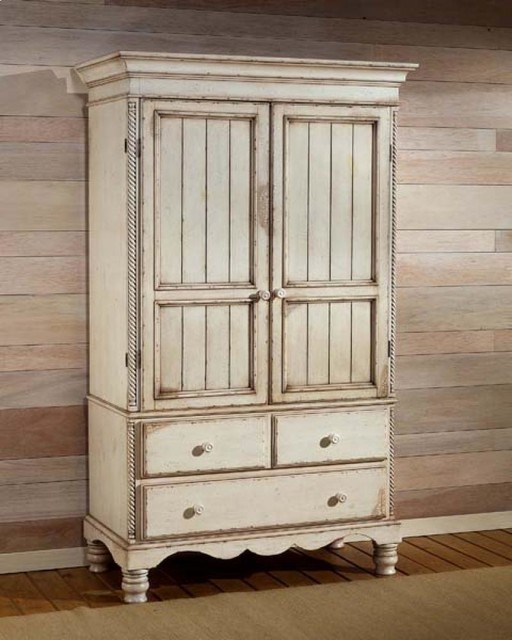 Wilshire Armoire Antique White Klassisch modern Schlafzimmer