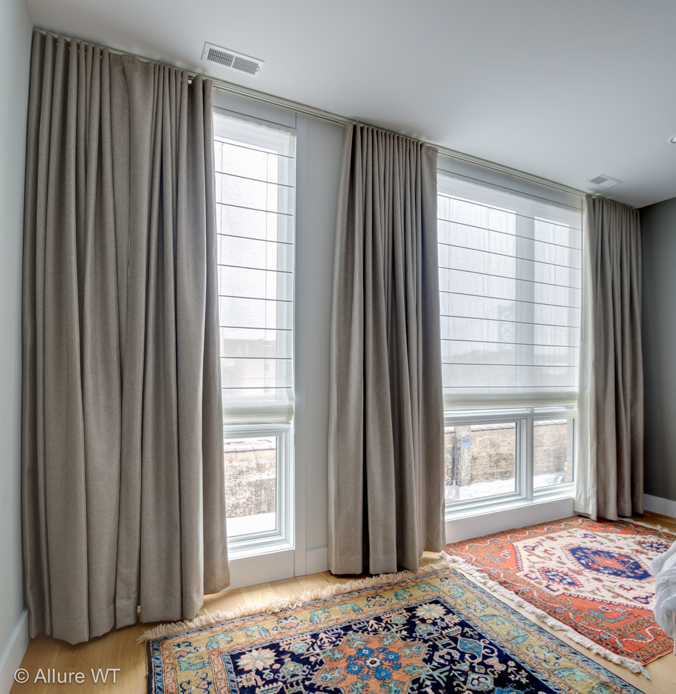 Window Treatments Old City Residence Philadelphia Pa Transitional Bedroom Philadelphia By Allure Window Treatments Houzz