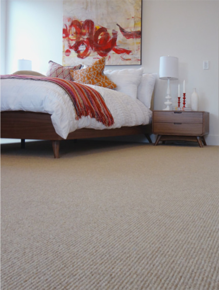Wool carpet Softer Than Sisal Bedroom by Beau Monde Fine Floors Inc