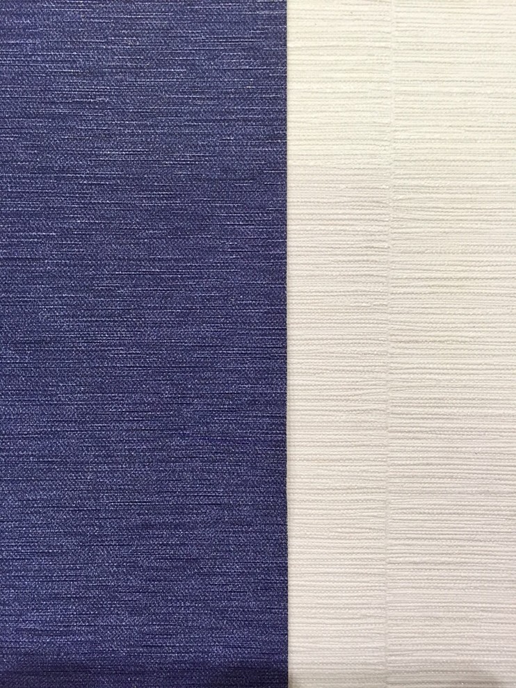 Mittelgroßes Shabby-Style Hauptschlafzimmer mit blauer Wandfarbe und Keramikboden in Sonstige