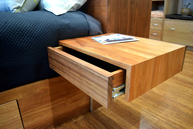 Zen bed with attached bedside table - Modern - Bedroom - Brisbane - by  Buywood Furniture | Houzz UK