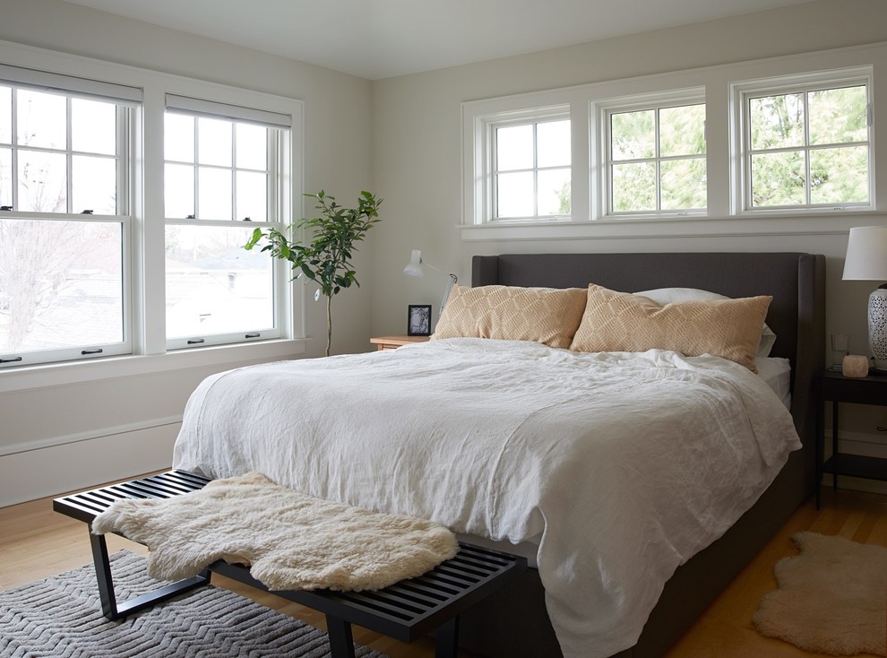 Design ideas for a classic bedroom in Minneapolis.
