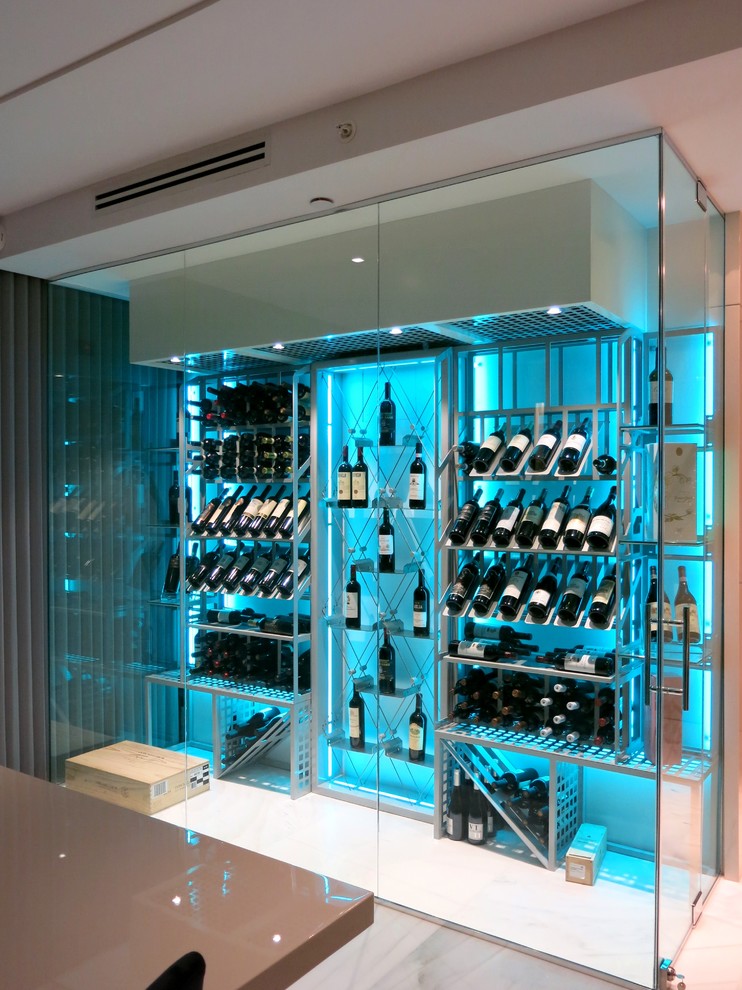 Sunny Isles, Florida Contemporary Wine Cellar Miami by Dragon