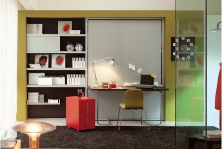 Armoire Lit Ulysse Desk Modern Home Office Paris By La Maison Du Convertible