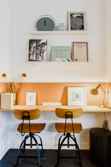 Coin Bureau Industrial Home Office Paris By Cecile Humbert Design D Interieur