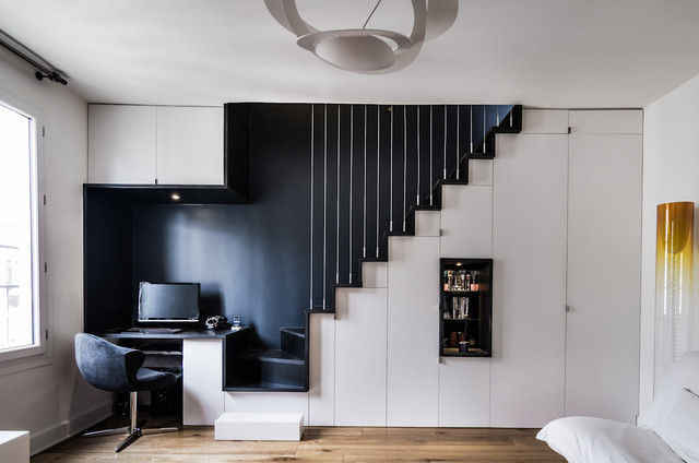 Duplex à Paris - Contemporary - Home Office - Paris - by Atelier mep |  Houzz UK