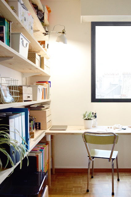 Espace Bureau Et Verriere Paris Scandinavian Home Office Paris By Claaac Architecture Interieure Et Design Houzz Uk