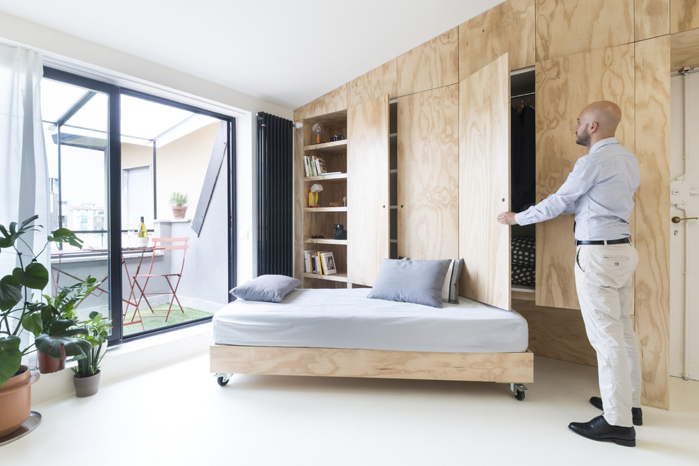 Idéer för att renovera ett litet minimalistiskt sovrum