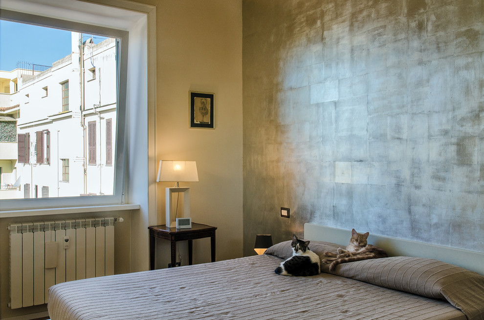 ローマにあるコンテンポラリースタイルのおしゃれな寝室