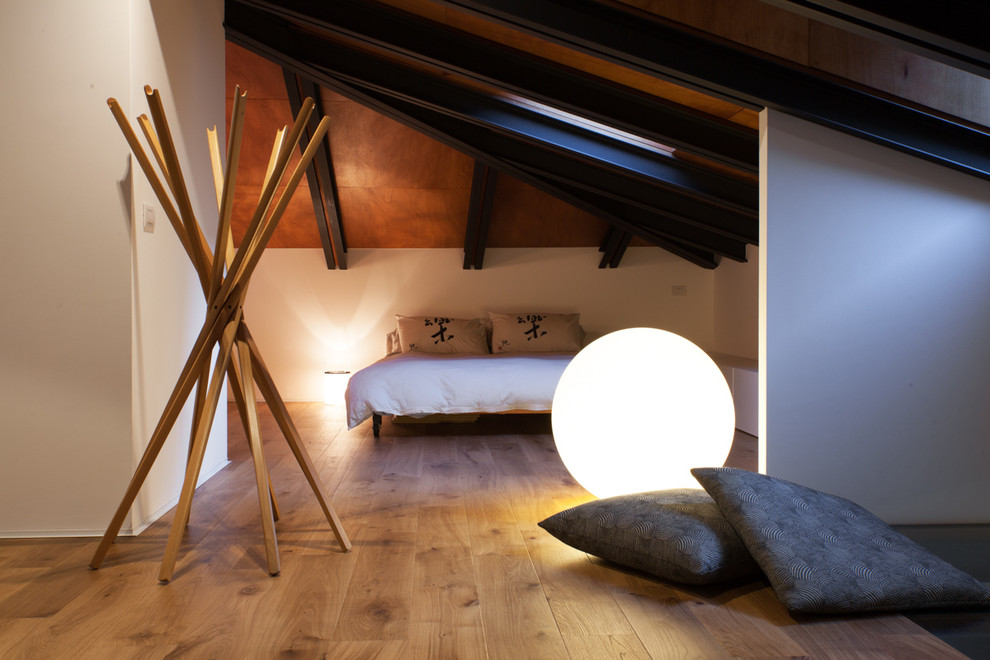 Идея дизайна: спальня в стиле лофт