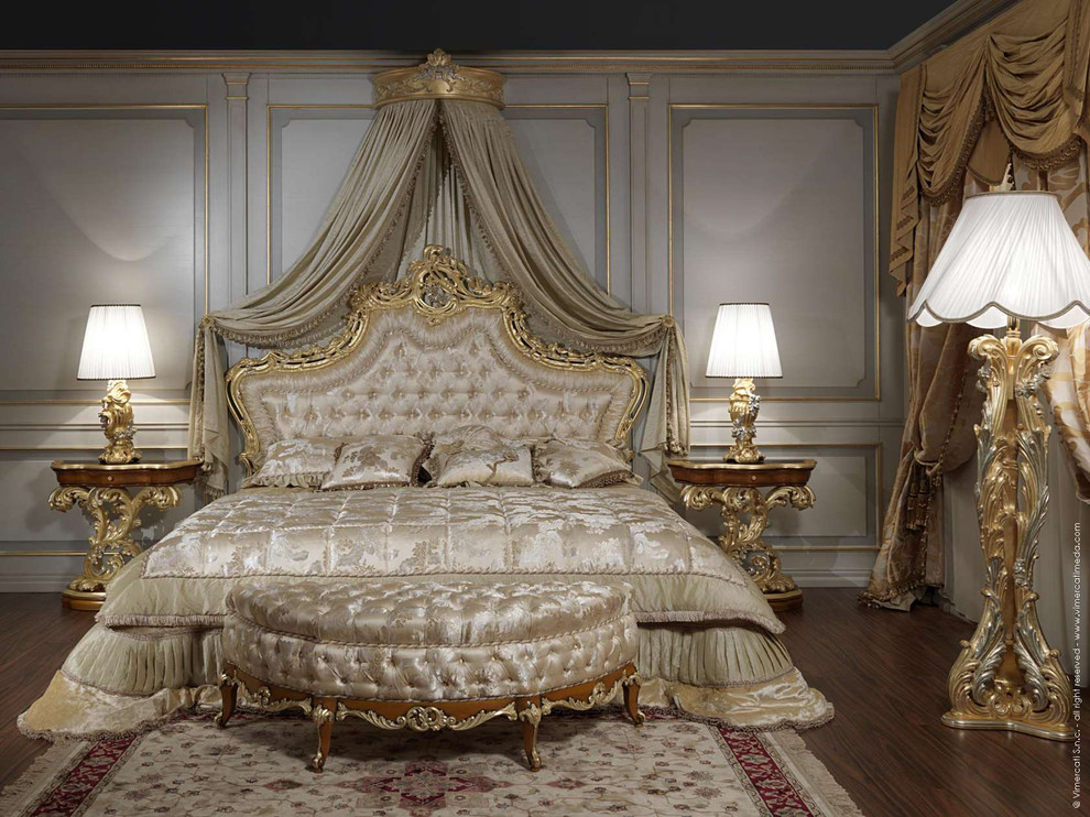Elegant bedroom photo in Milan