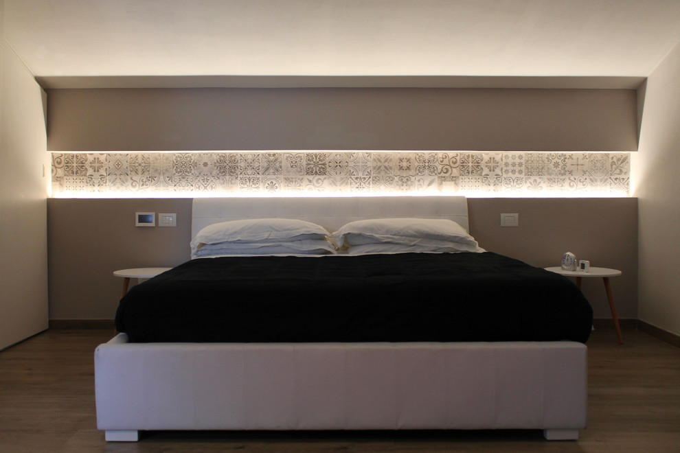 Foto di una camera da letto boho chic di medie dimensioni