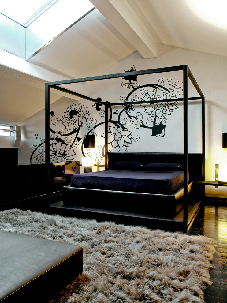 Ispirazione per una camera da letto moderna