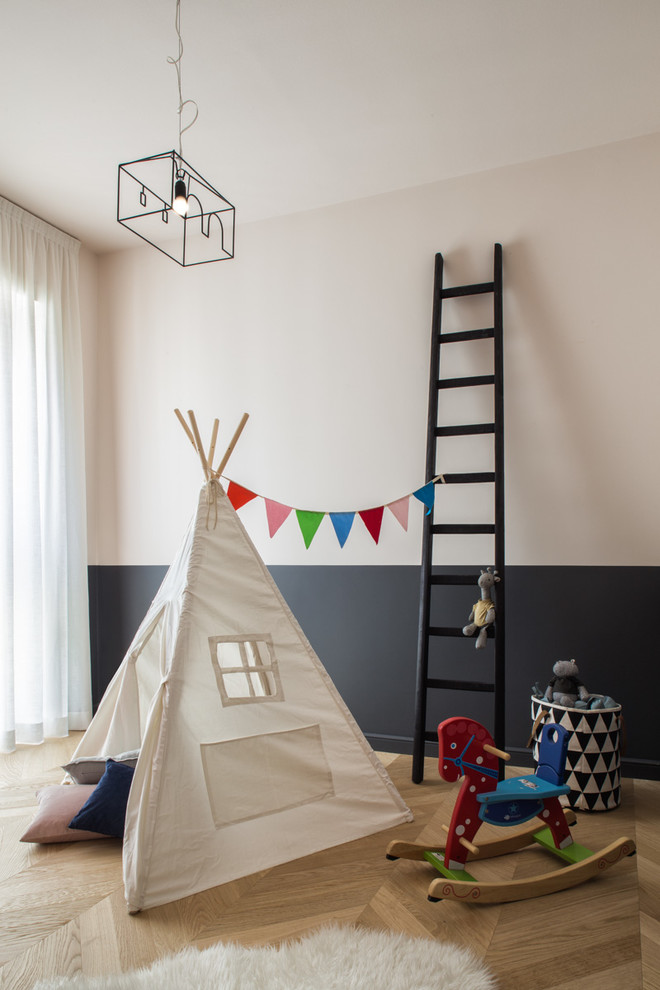 Contemporary kids' bedroom in Milan.