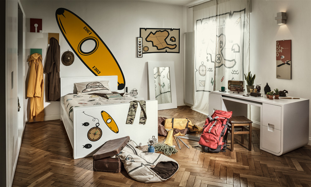 Design ideas for a contemporary kids' bedroom in Cagliari.