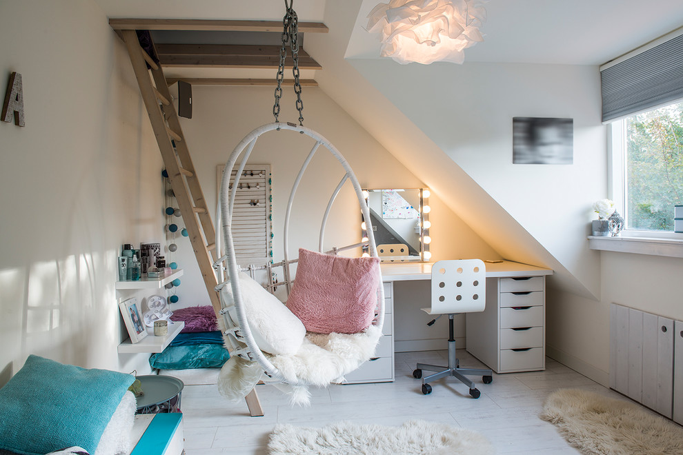 This is an example of a mediterranean kids' bedroom.