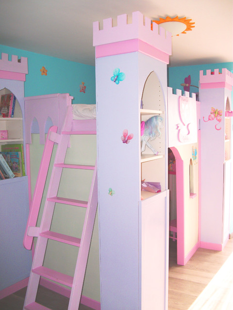 chambre château de princesse - Contemporary - Kids - Nancy - by elya B |  Houzz