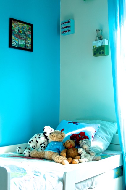 Chambre Garcon Bleu Lagon Traditional Kids Paris By Tb Home Deco Houzz