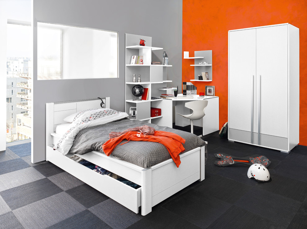 Design ideas for a contemporary kids' bedroom in Nantes.