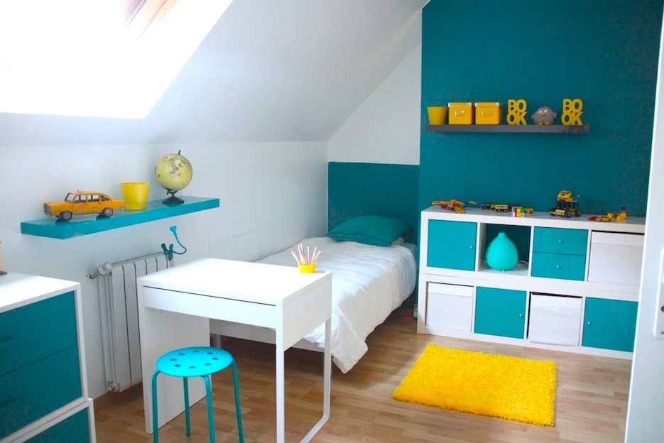 Decoration Chambre Enfant Bleu Et Jaune Contemporary Kids Paris By 1001 Idees De Decoration Houzz