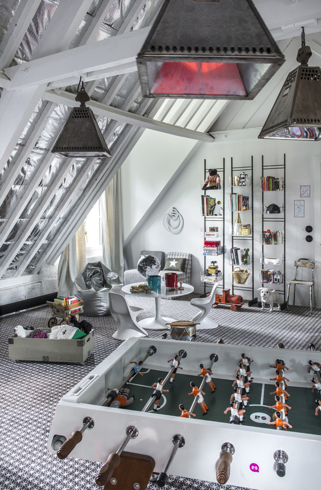 Bohemian kids' bedroom in Paris.