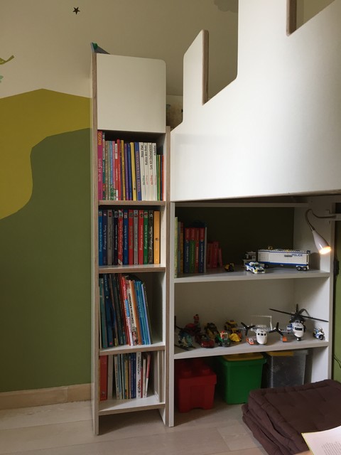 Lit Mezzanine Enfant Chateau A Montigny Contemporary Kids Paris By Bulle De Bois Houzz Uk