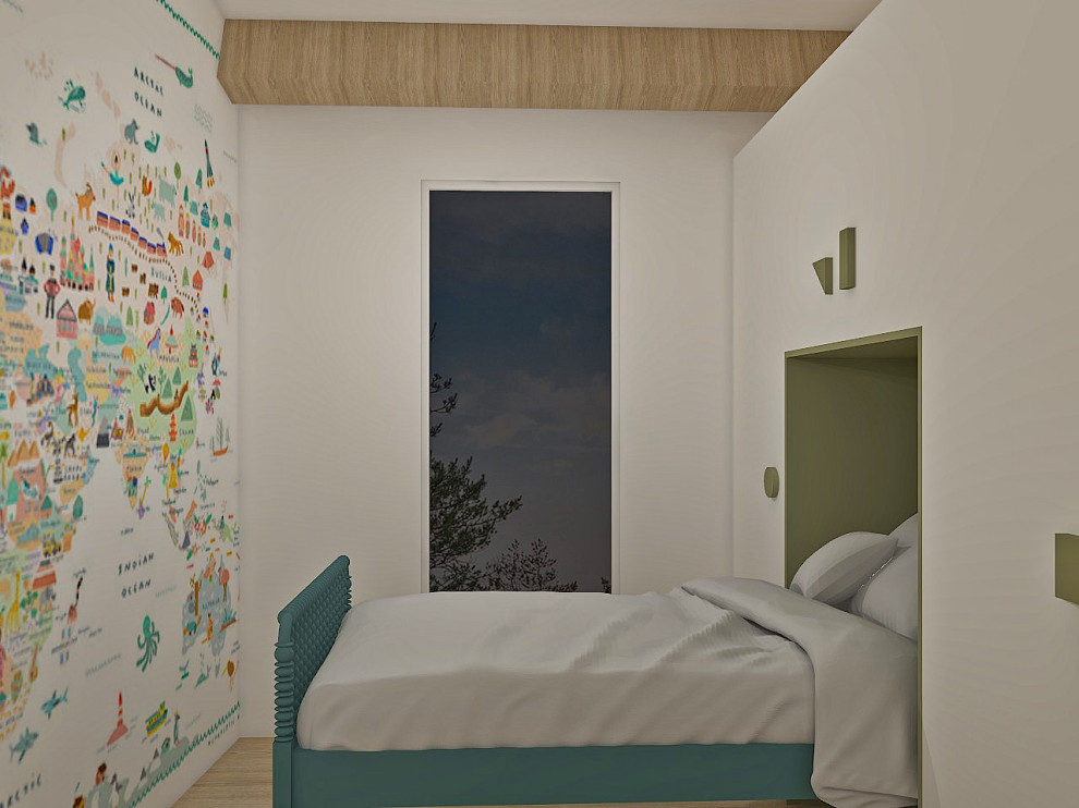 Inspiration for a scandinavian kids' room remodel in Marseille