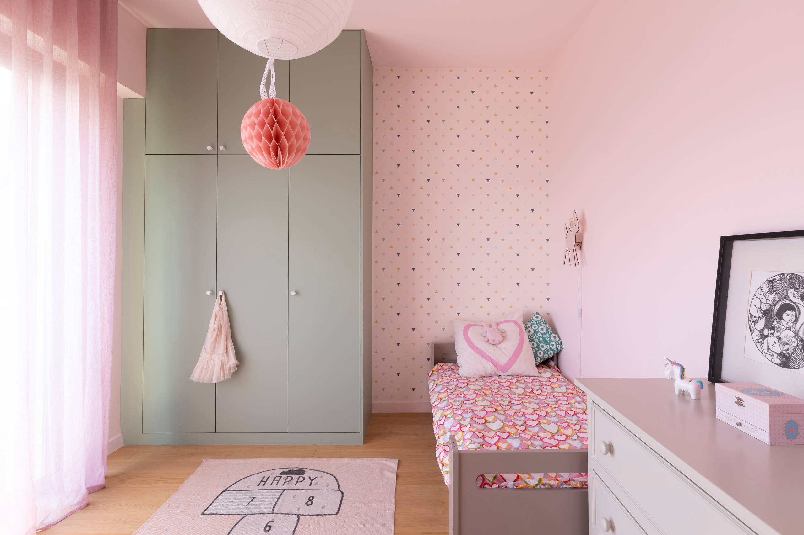 75 photos et idées déco de chambres d'enfant avec un mur rose - Juin 2023 |  Houzz FR