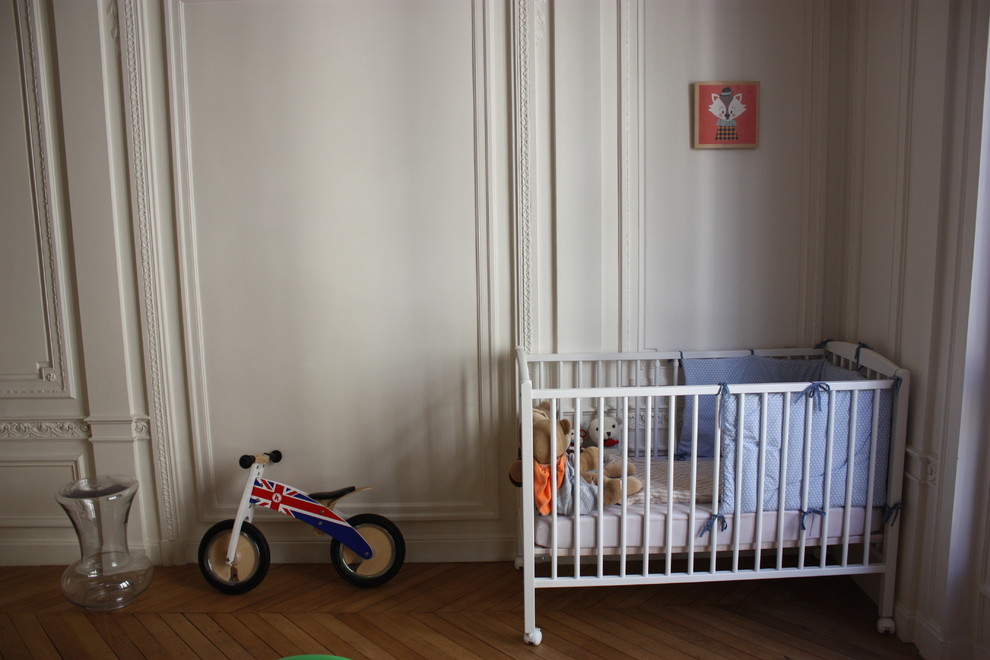 Inspiration pour une chambre de bébé design.