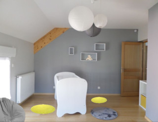 Chambre Bebe Garcon Jaune Gris Scandinavian Nursery Nancy By Decosimu Houzz