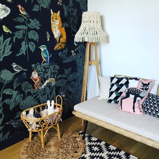 Chambre Bebe Mixte Arty Et Vintage Themes Foret Noir Et Blanc Et Vintage Scandinavian Nursery Other By L Objet De Mon Attention Houzz